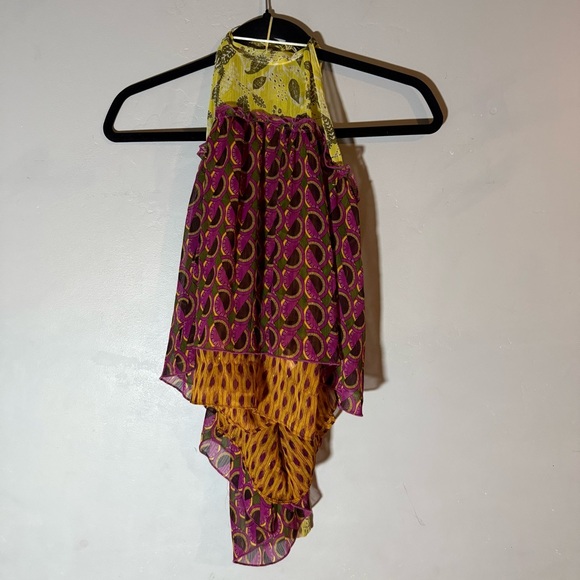 Zara La Dolce Vita Multicolor Halter Top NEW NWT - Picture 2 of 8